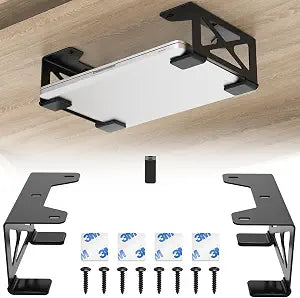 woiron Under Desk Laptop Mount, Metal Under Desk Shelf Holder