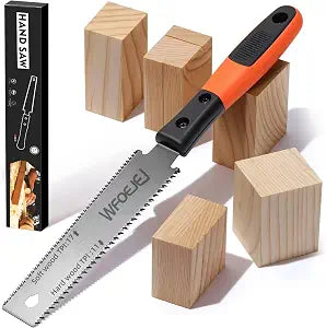 Japanese Hand Saw, 6-Inch Double-Edge Pull Saw, SK5 Blade, 14/17 TPI