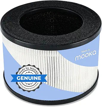 MOOKA Genuine True H13 HEPA Air Filters Replacement for M01 Purifier, Removes Dust, Smoke, Odor, Dander, Pollen, 1 Pack