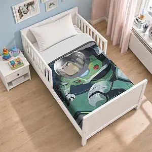 Buzz Lightyear Bedspread Toddler Set for Kids - Toy Story Toddler Bedding