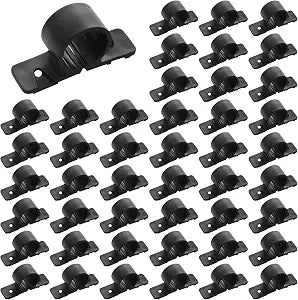 50 Pack 1/2 Inch Pipe Clamps Pex Clamp Heavy-Duty Bulk Pipe Supports Suspension Clamp Pex Clamps for Pex, Copper, CPVC (1/2inch)