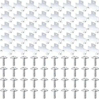Dunzy 40 Pcs Recessed Light Clips for Downlight with Screws, C Shaped