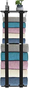 Towel Racks for Bathroom Wall Mounted, Rust-Proof Bathroom Towel Rack Floating Towel Holder with Replaceable Straps