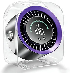 FOWSEEK Portable Small Desk Fan, 100 Speeds, 360 Adjustable, LED Display