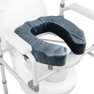 Raised Toilet Seat Cushion for Elderly, 3" Padded Toilet Seat Riser with High-Density Foam for Enhanced Comfort & Elevation, Universal Fit, Commode Seat Cushion for Bedside Commode (3 inches)