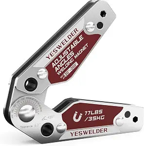 YESWELDER Adjustable Angle Welding Magnet 20-200 Welding Magnet of 77LBs