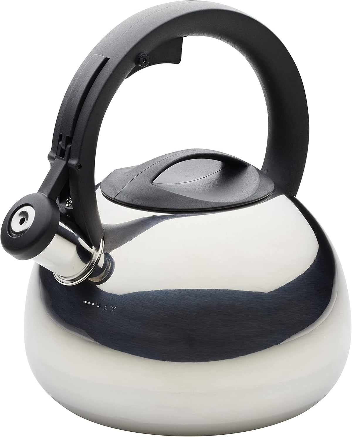 Farberware Stainless Steel Tea Kettle, Whistling Teapot, 2.3-Quart, Silver