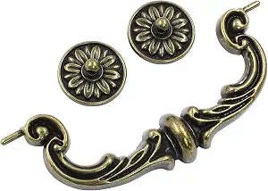 Biaungdo 4 Pcs 6 Inch Zinc Alloy Vintage Drop-Down Bail Pull Handles