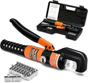 Hydraulic Battery Cable Crimpers 10 Tons 122/0 AWG Stainless Steel Railing