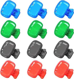 Hxezoc 12 Pack Toothbrush Covers Toothbrush Holders Travel Toothbrush Protector Cap Plastic Protective Portable Clip for Bathroom, Household Travel, Camping, School, Business