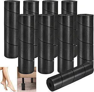 Tlence 8 Pack Bed Frame Toe Protectors, 6" Beds Frame Leg Covers, Reusable Bed Feet Guards, Non-Adhesive Toe Cushion for Any Furniture Leg, Adjustable Safty Pad Prevents Toes Hitting from Chair Legs