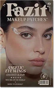 Fazit Makeup Patches - Halloween Angelic Eye Speckles - Glow Up Make-Up Patches - Cute Glitter Makeup Accessories for Women - Cosmetic Glitter for Face