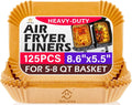 Air Fryer Liners Disposable,8.6x 5.5 In Paper for Ninja 5-8 QT Basket