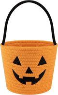 OIASKET Halloween Bucket for Kids, Pumpkin Basket with Handle