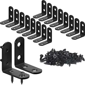 FATLODA 18PCS L Bracket Corner Brace, Stainless Steel Corner Bracket