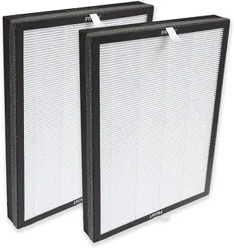 PUREBURG Replacement Filters Compatible with Aiper KJ200 & FAMREE FA500 Air Purifiers, H13 True HEPA and Activated Carbon Multi-Layer Filtration, Pack of 2