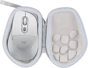 co2CREA Hard Case for Logitech Signature Comfort Plus M850 L Mouse, White