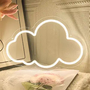 Cloud Neon Sign 13 * 7.9In Dimmable Warm White Clouds LED Light Sign