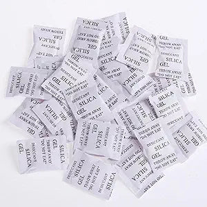 200 Pcs Food Grade Security Silica Gel Desiccant Pack Moisture Absorber Dehumidifier (Size:200 pcs)