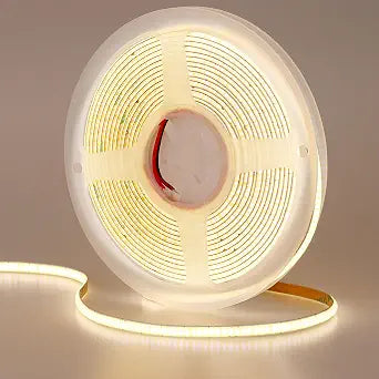 GOMING 12V 5mm Width COB LED Strip Natural White 4000K 16.4ft(5M) 2000LEDs