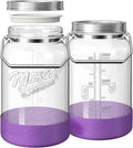Qianfenie 1 Gallon Glass Jars with Airtight Lids, Wide Mouth Mason Jar