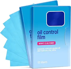 2 Packs Oil Blotting Sheets for Face (120 Sheets) - Oil Absorbing Blotting Papers for Oily Skin, Makeup-Friendly & Portable Oil Wipes