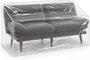 Novabright Clear Futon Couch Cover Plastic Couch Cover, 73 x 39 x 35 Inch