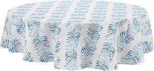 IZOD - Round Tablecloth, 70", Water - Resistant Table Cover