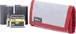 Think Tank Memory Card and Battery Wallet, Holds 2 CF or 4 SD Memory Cards (Chili Pepper Red)