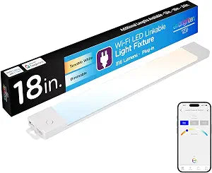 Enbrighten Vibe Plug-in Smart Under Cabinet Lights, 18in