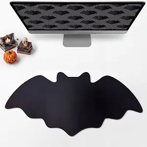 Konohan Halloween Bat Desk Mat Large Gothic Gaming Mouse Pad, 15.7 x 30 in