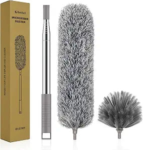SetSail Dusters and Cobweb Brush with Extension Pole for Cleaning, Gray