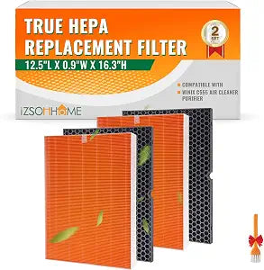 Winix C555 Filter, H13 HEPA Replacement 116131, 2 Set