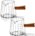 2Pcs 6oz Espresso Cups, V-Spout Espresso Shot Cups, Espresso Accessories