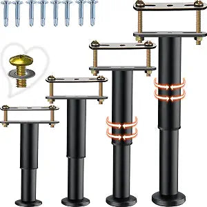 7-12in Bed Support Legs for Bed Frame Support,Slat Support 4PC