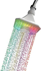Bluetooth shower speaker waterproof with lights- color changing showerhead- shower light LED- Perfect bathroom speaker, shower light- Enjoy light up shower head with Music in The Shower