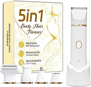 5-in-1 Bikini Trimmer Electric Razors Shaver for Women, Gifts for Women