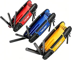 Topline 25-Piece Folding Allen Wrench Set, Portable Allen Key Set