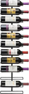 Sorbus Wall Mounted Wine Rack, Metal Bottle Rack (12 Bottle, 1 Pack)