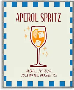 Retro Fizzy Cocktail Summer Charm, 16 x 20 Inch Framed Gicle Print