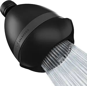SparkPod High Pressure Shower Head, 3 Inch Fixed Showerhead, Black Matte