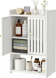 HAYOFAMY 4-Tier Wall Bathroom Storage Cabinet 7.9" D x 15.7" W x 23.6" H