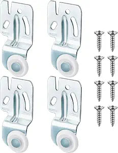 Blulu 4 Pcs Closet Sliding Door Roller Hardware Kit, 2x1/2 2x1/4