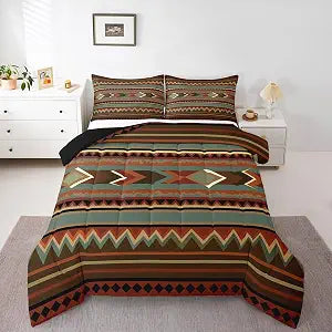 jejeloiu Western Decor Comforter Set Twin Size Boys Girls Teens