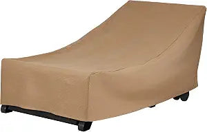 DUCKCOVERS Essential Water-Resistant 74 Inch Chaise Lounge Chair Cover, Chaise Lounge Covers Outdoor