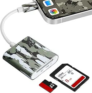 Trail Camera Viewer, Game Camera SD Card Reader for Hunters to View Images and Videos for iPhone 15 or Later and Android (USB-C)
