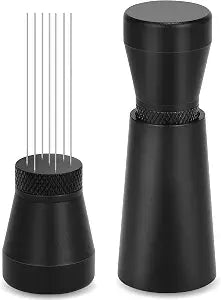 Coffee Stirrer Tool, Coffee Stirring Tamper WDT Distribution Tool, Needle Distribution Tool Espresso, WDT Tool Espresso with Stand Black, WDT Tool Espresso Needle