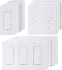 35PCS Foam Outlet Gaskets,Wall Insulation Draft Sealers for Switches,White