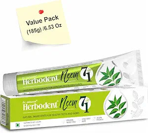 NEEM 7 in 1 Toothpaste- 6.53oz/185g Pack of 1 | with Xylitol