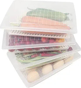 4PCS Food Storage Container, Plastic Food Containers Large
